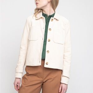 Ichi Jemima - cream off-white corduroy jacket